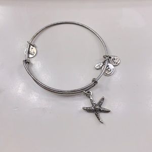 Alex and Ani silver bracelet with charm!
